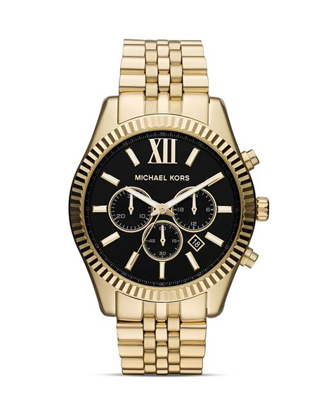 lexington michael kors gold|michael kors lexington chronograph watch.